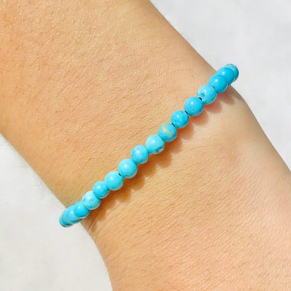 14K gold-filled and Turquoise bracelet - Picture 2 of 4